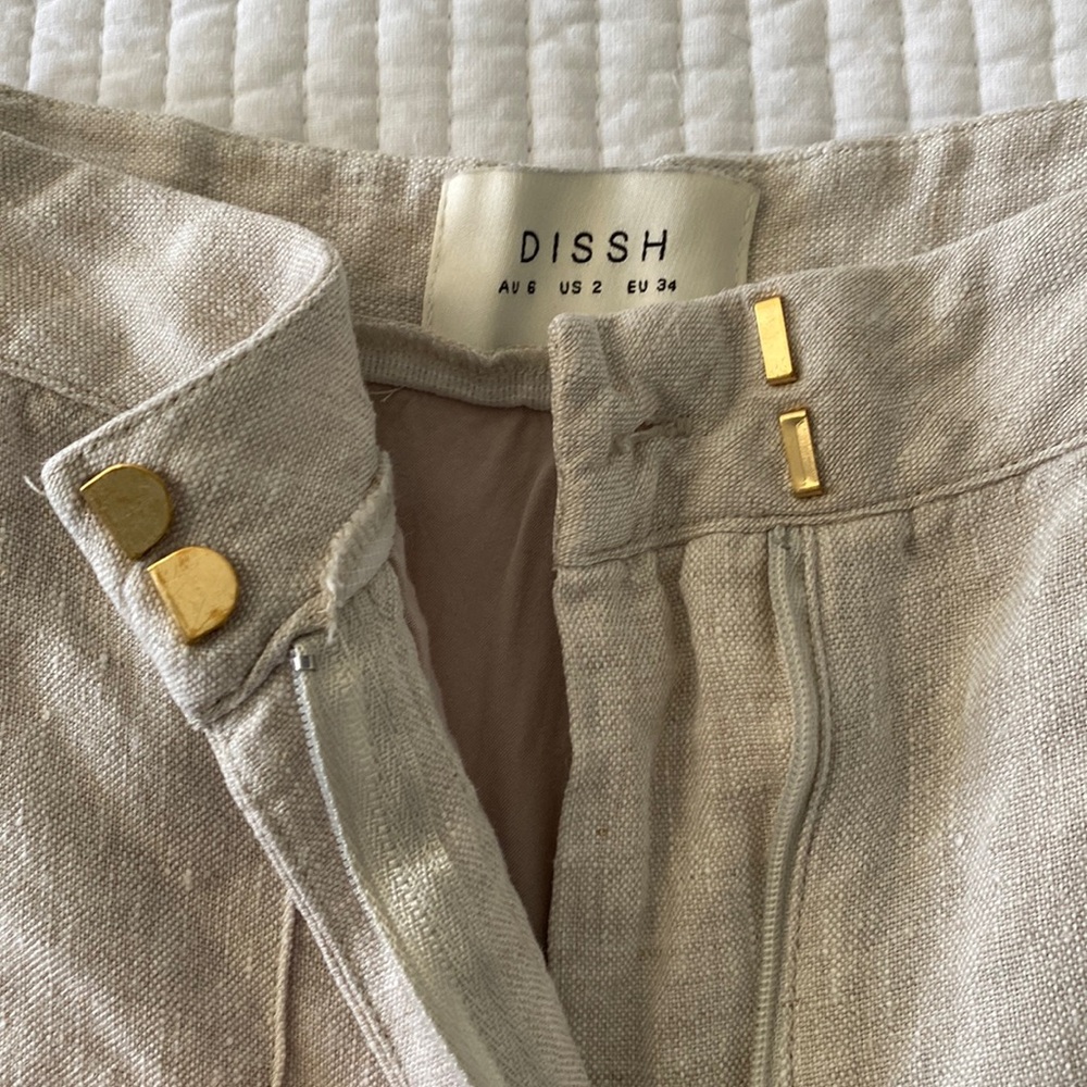 DISSH 100% Linen Wide Leg Pants - Picture 3 of 9